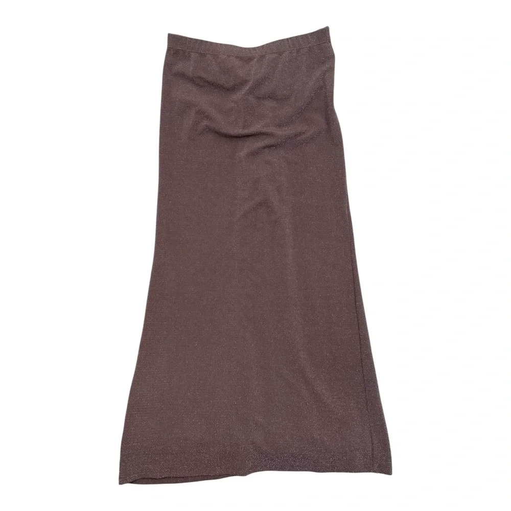 Reformation Shimmer Zion Skirt Dusty Purple Maxi Skirt - Size Medium - Picture 7 of 7